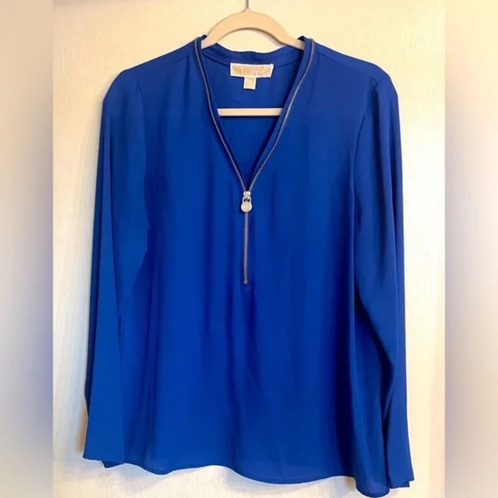 Micheal Kors Zip Up Blouse